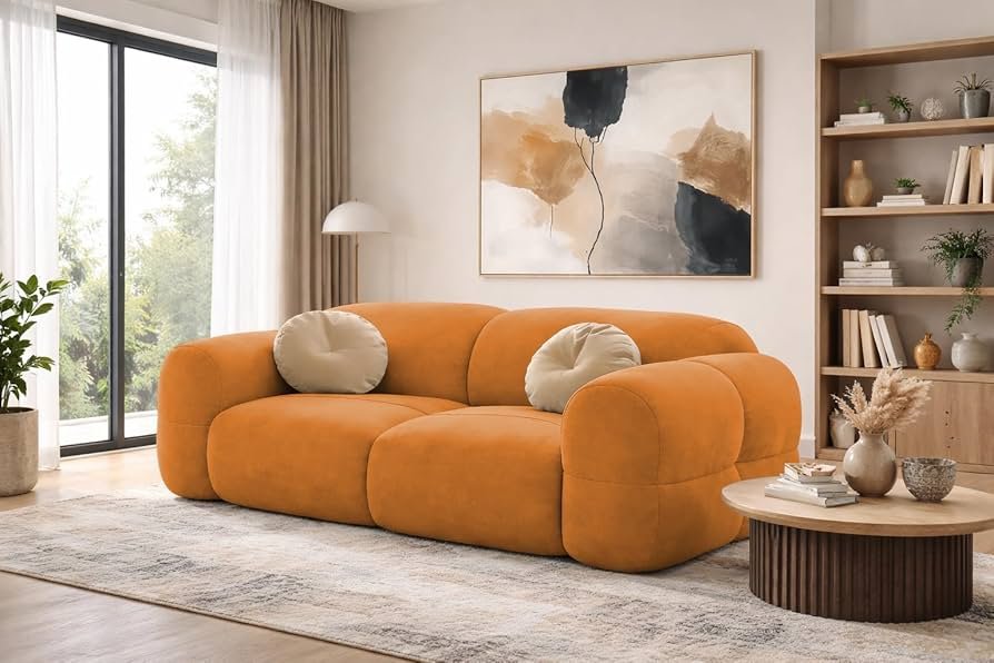 Velvet Fabric Sofa
